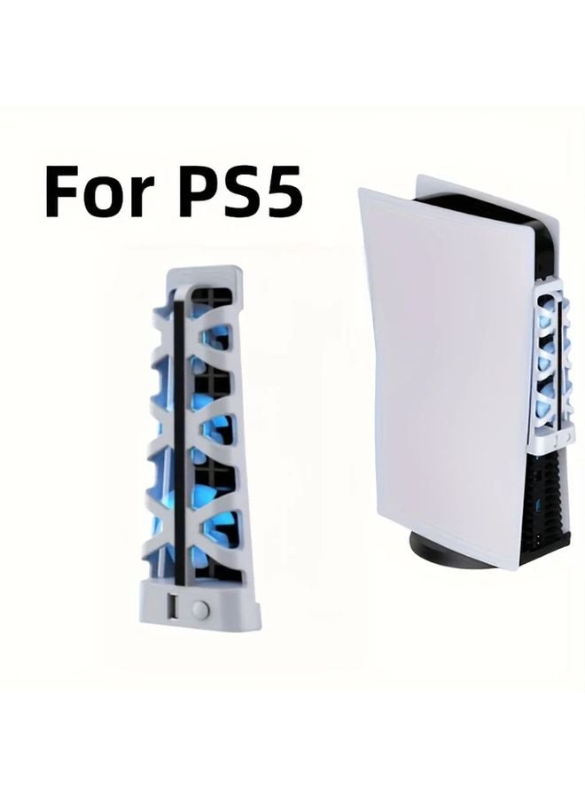 White PS5 Cooling Fan for Disc and Digital Editions High Performance Cooling System - Image 1